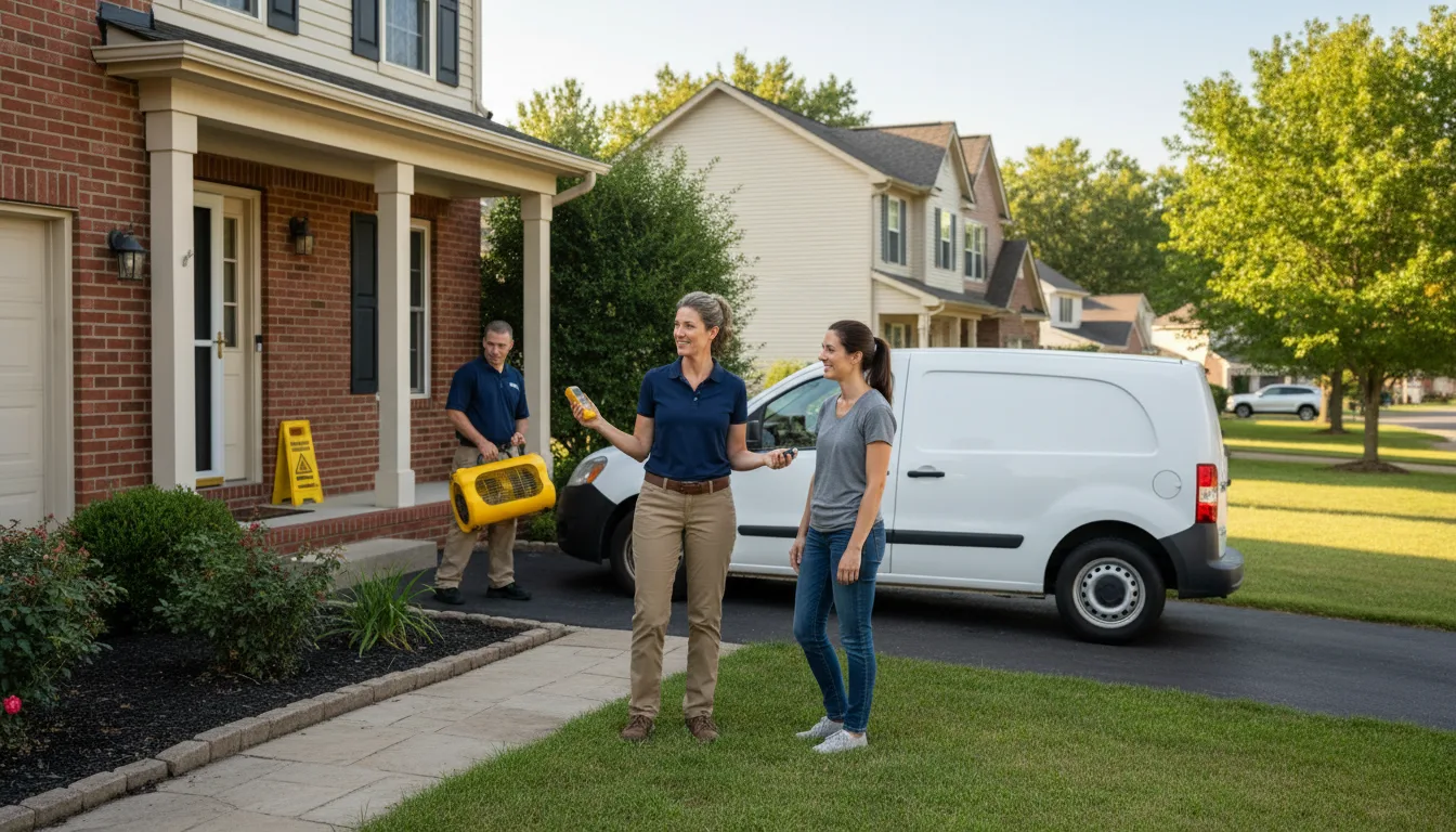Residential water damage restoration in Byhalia, MS